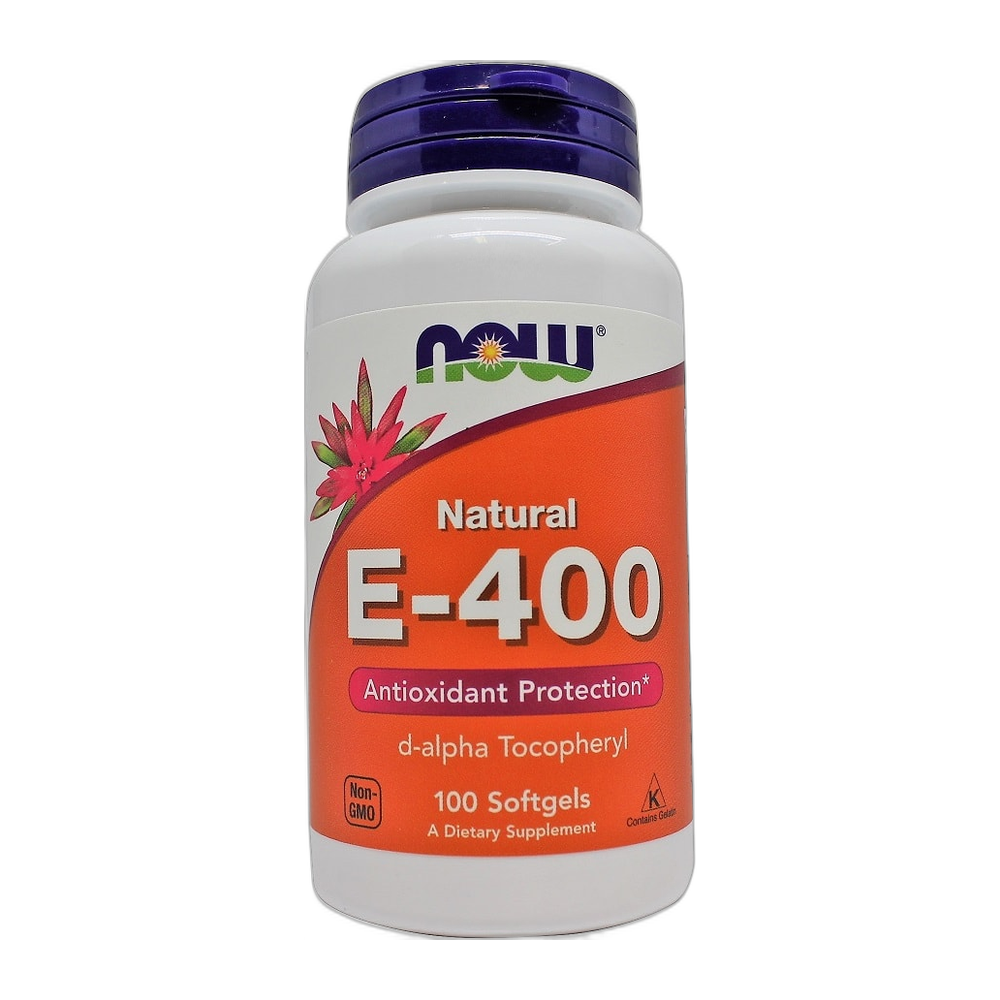 NOW Foods Vitamin E-400, Natural - 100 softgels