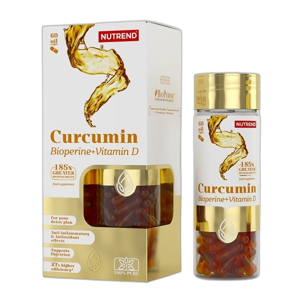 Nutrend Curcumin + Bioperine + Vitamin D - 60 caps