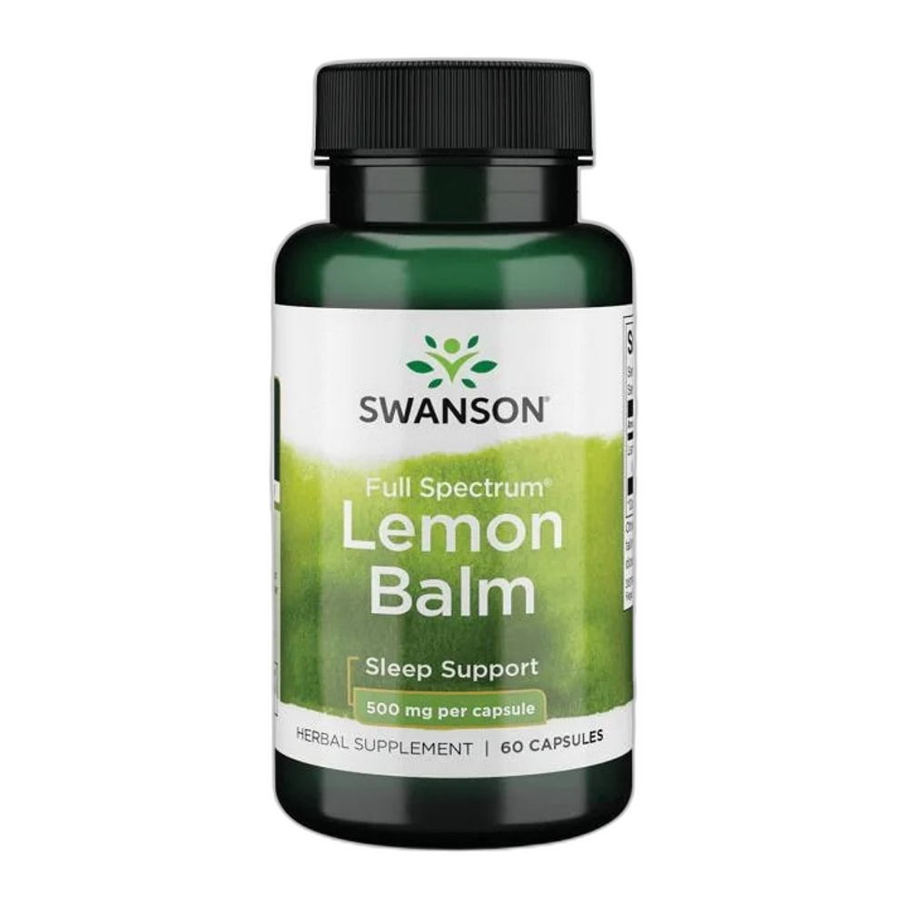 Swanson Full Spectrum Lemon Balm, 500mg - 60 caps