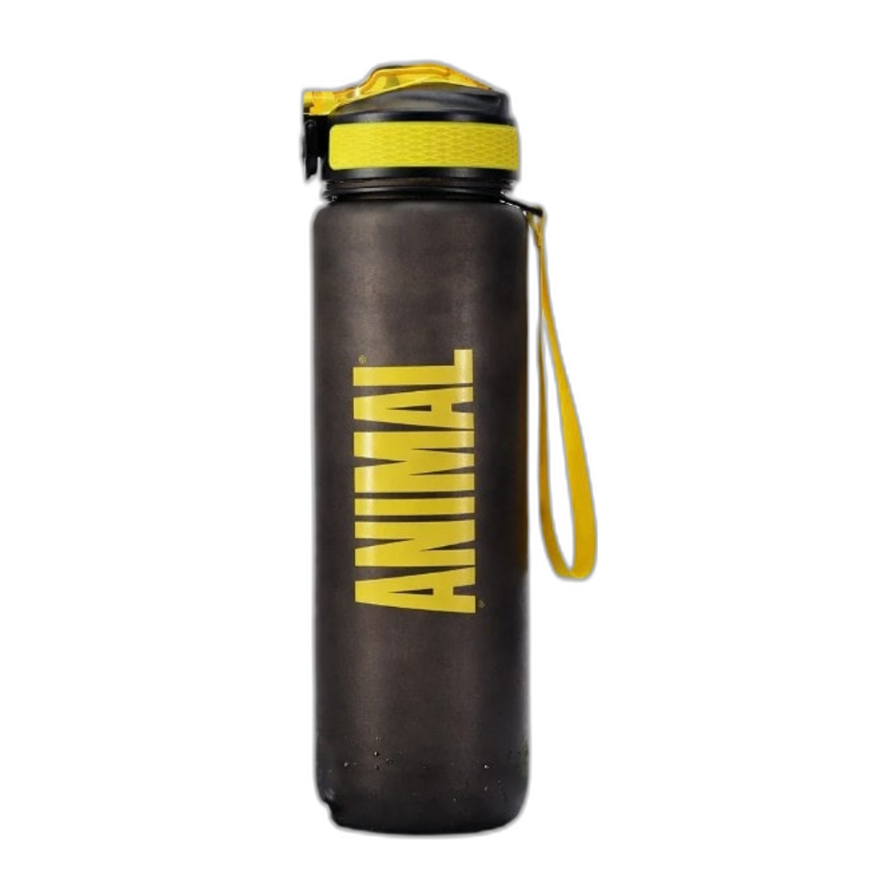 Universal Nutrition Animal Water Bottle, Black with Yellow - 1000 ml.