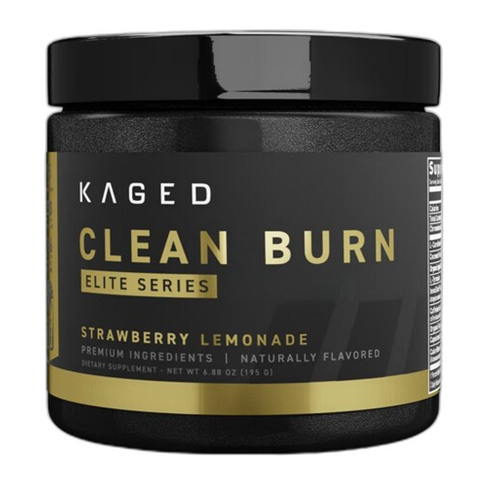 Kaged Muscle Clean Burn Powder - Elite Series, Strawberry Lemonade - 195g