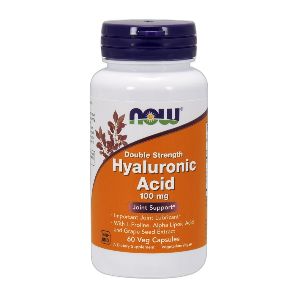 NOW Foods Hyaluronic Acid, 100mg Double Strength - 60 vcaps