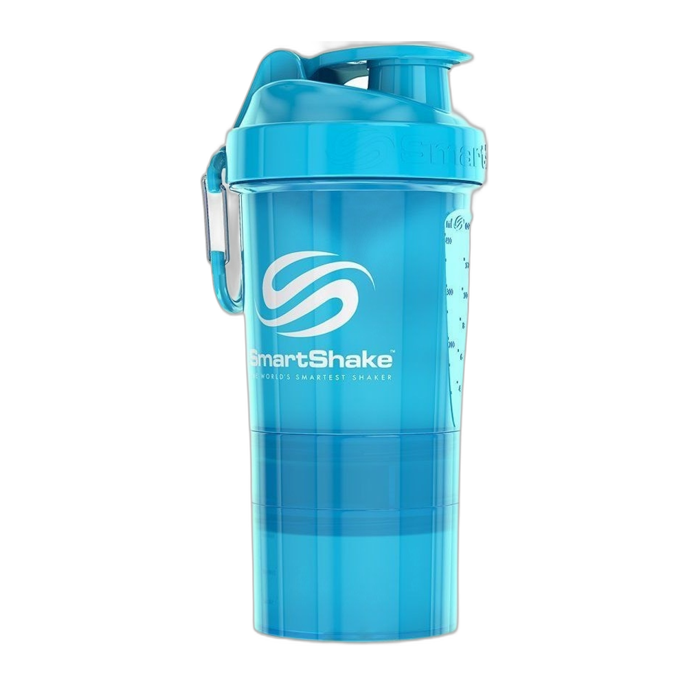 SmartShake Original2Go, Neon Blue - 600 ml.