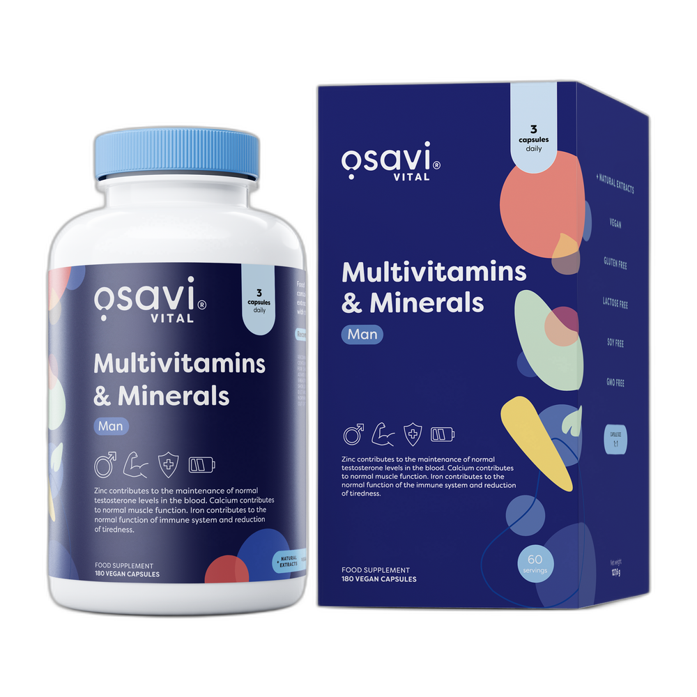 Osavi Multivitamins & Minerals Man - 180 vegan caps