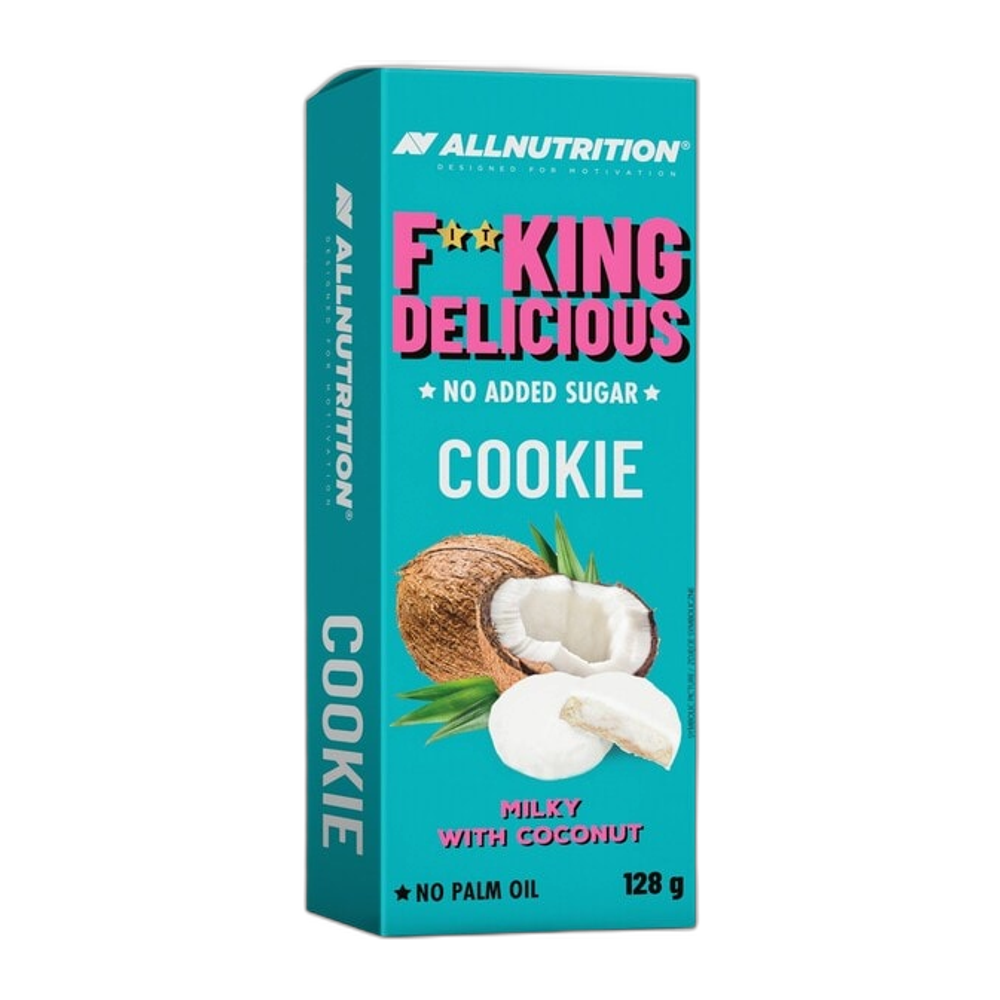 Allnutrition Fitking Delicious Cookie, Milky with Coconut - 128g