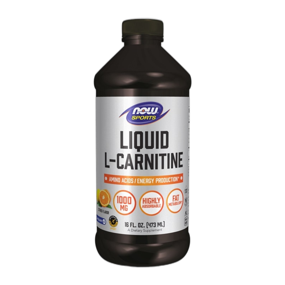 NOW Foods Liquid L-Carnitine, 1000mg Citrus - 473 ml.