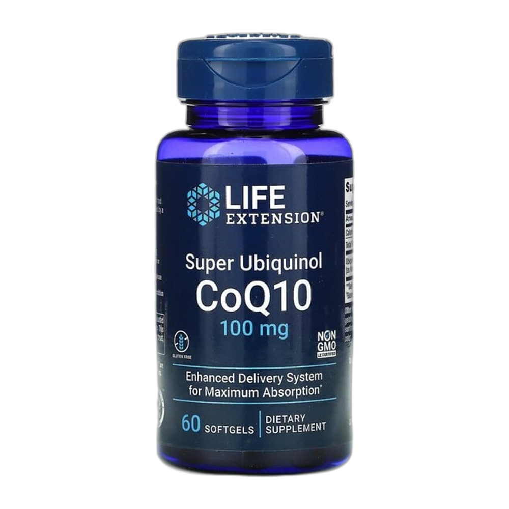 Life Extension Super Ubiquinol CoQ10, 100mg - 60 softgels