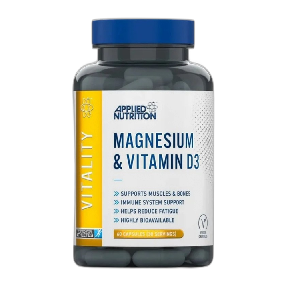 Applied Nutrition Magnesium & Vitamin D3 - 60 vcaps