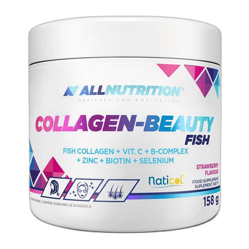 Allnutrition Collagen-Beauty Fish, Strawberry - 158g