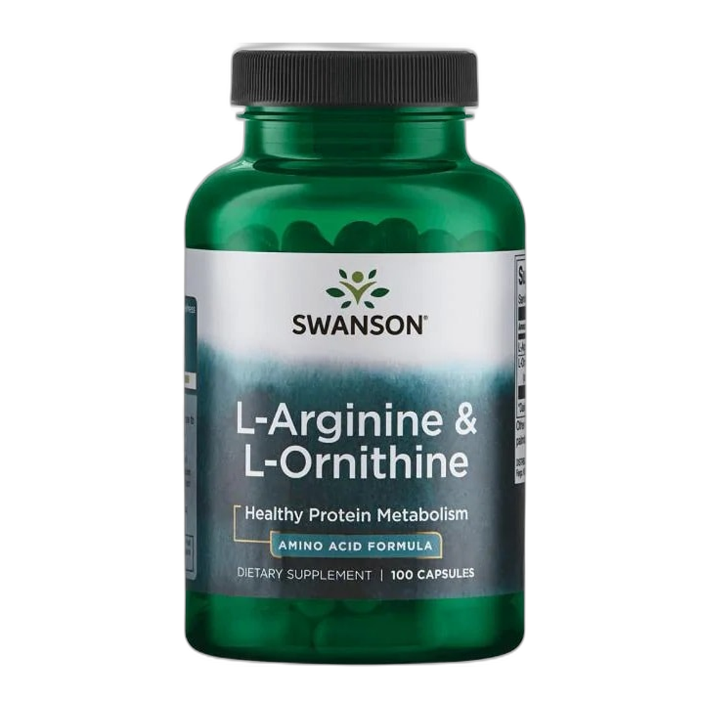 Swanson L-Arginine & L-Ornithine - 100 caps