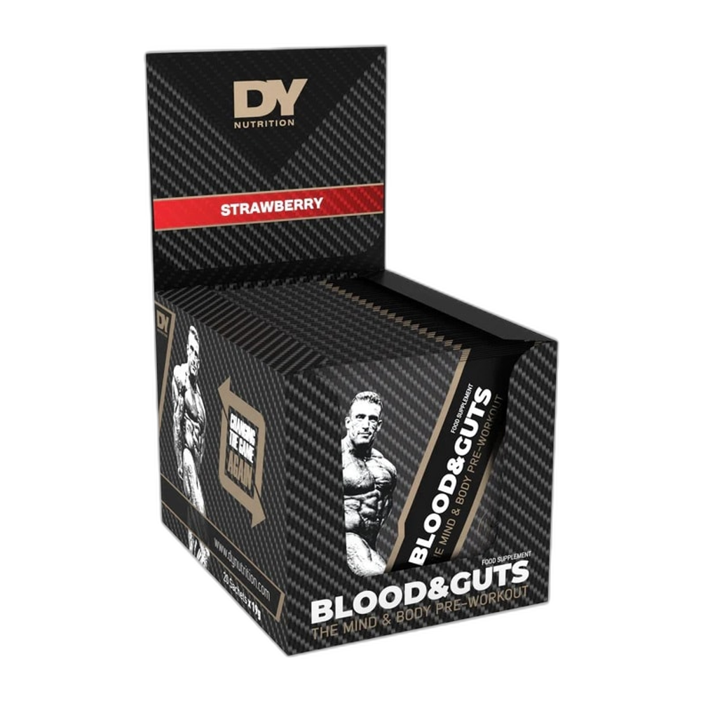 Dorian Yates Blood and Guts Sachets, Strawberry (EAN 5060763896109) - 20 x 19g