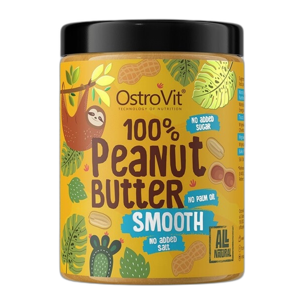 OstroVit 100% Peanut Butter, Smooth - 1000g