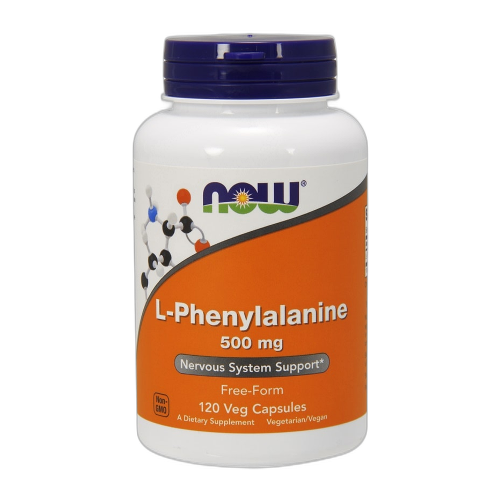 NOW Foods L-Phenylalanine, 500mg - 120 vcaps