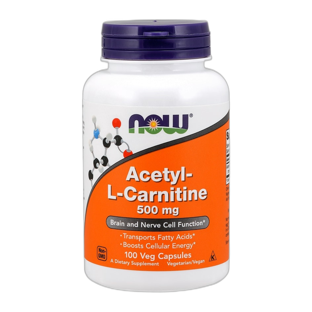 NOW Foods Acetyl-L-Carnitine, 500mg - 100 vcaps