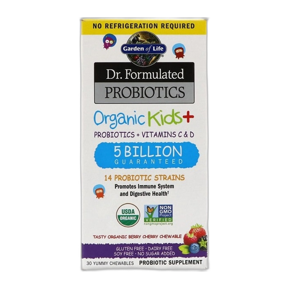 Garden of Life Dr. Formulated Probiotics Kids+ - 30 chewables