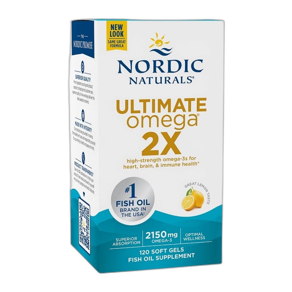 Nordic Naturals Ultimate Omega 2X, 2150mg Lemon (EAN 768990021527) - 120 softgels