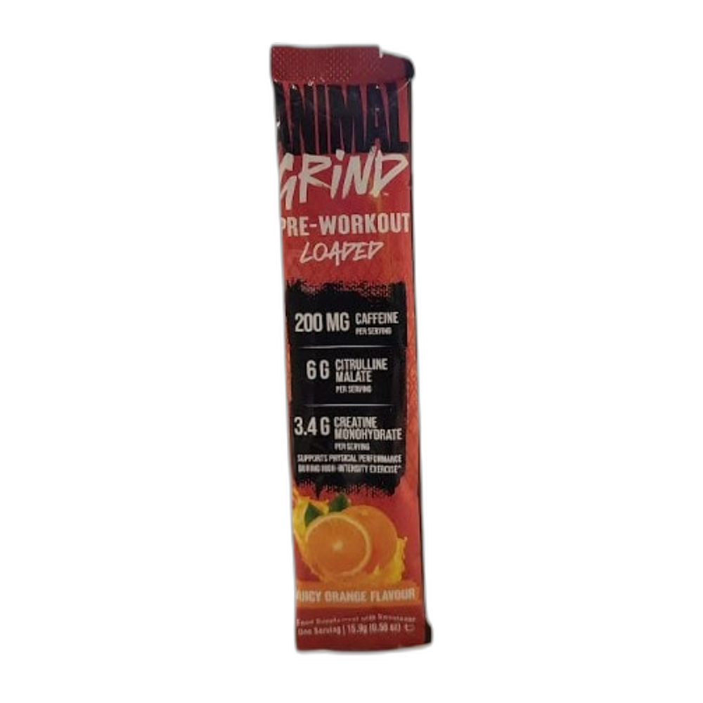 Universal Nutrition Animal Grind Pre-Workout Loaded, Juicy Orange - 15.9g (1 serving)