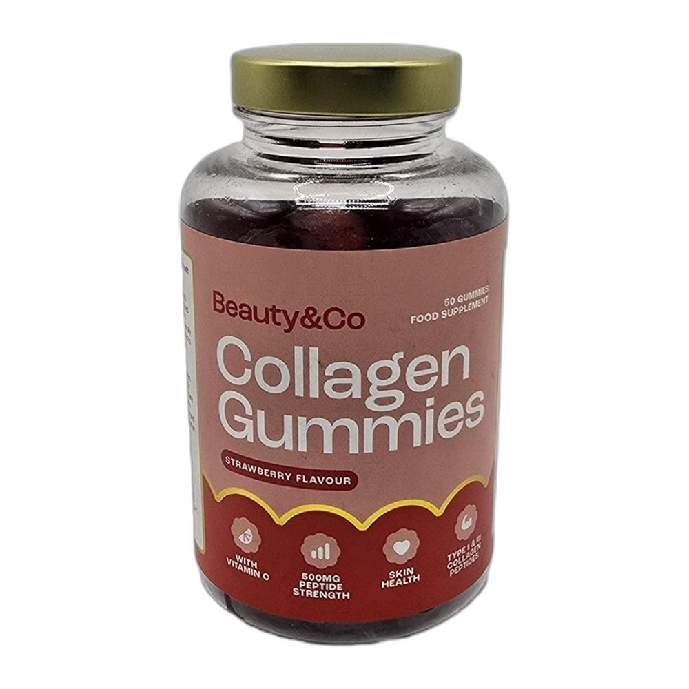 Beauty&CO Collagen Gummies, Strawberry - 50 gummies