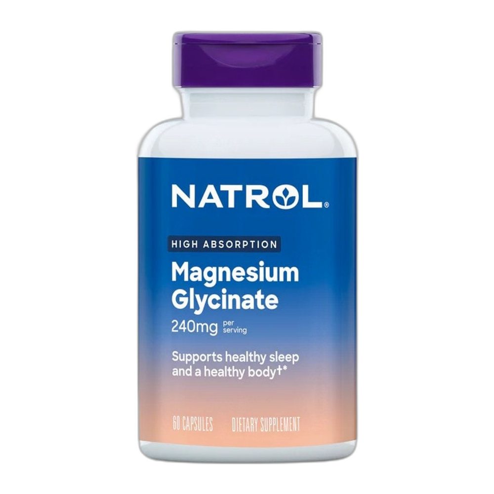 Natrol High Absorption Magnesium Glycinate, 240mg - 60 caps