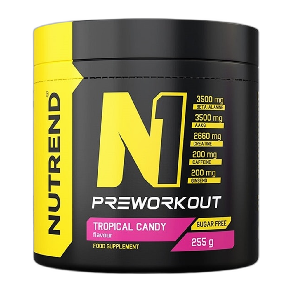 Nutrend N1 Pre-Workout, Tropical Candy - 255g