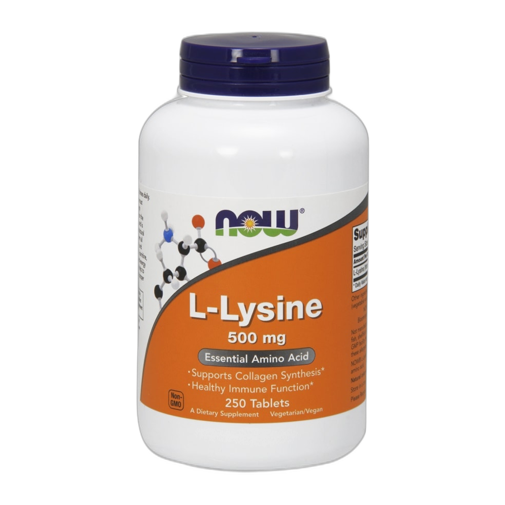 NOW Foods L-Lysine, 500mg - 250 tablets
