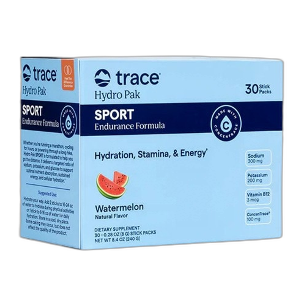 Trace Minerals Hydro Pak Sport, Watermelon - 30 packets