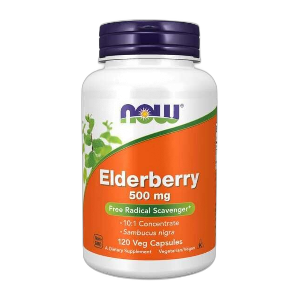 NOW Foods Elderberry, 500mg - 120 vcaps